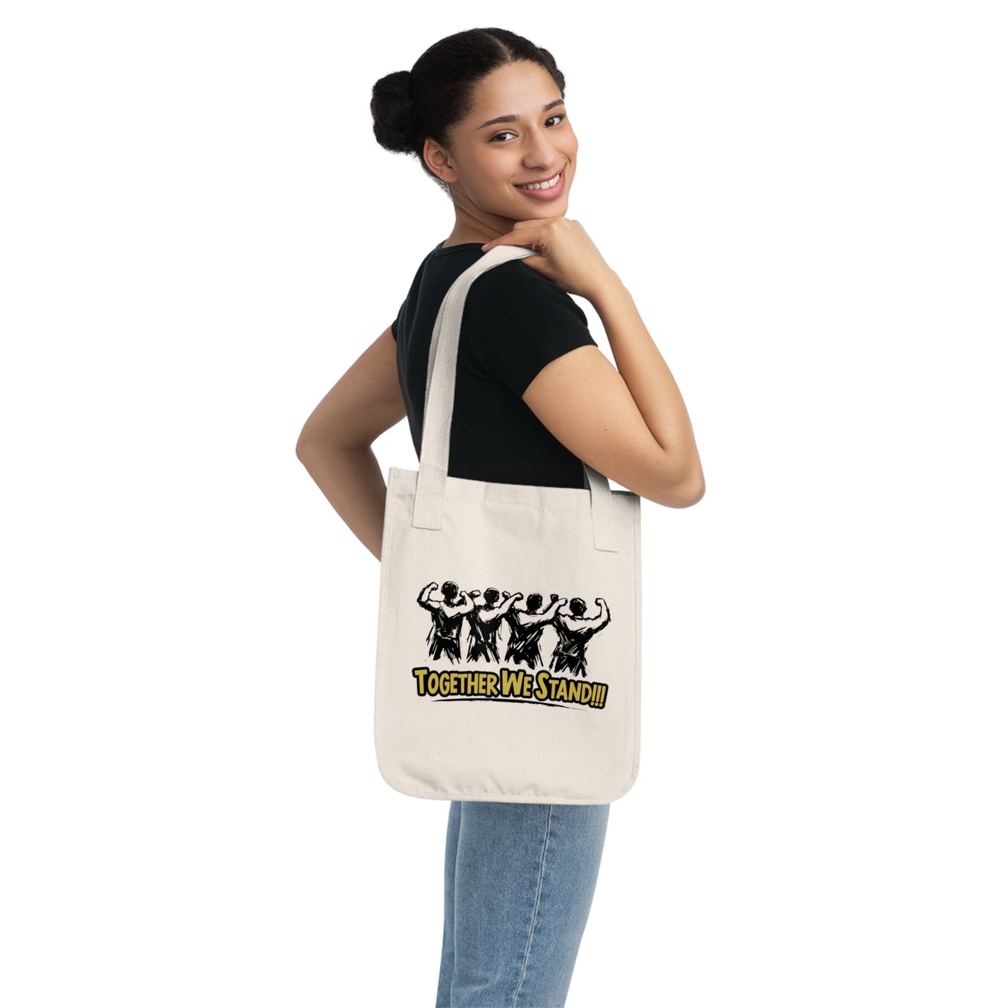 Tote Bag — "Together We Stand" Unity Canvas Tote (Organic)