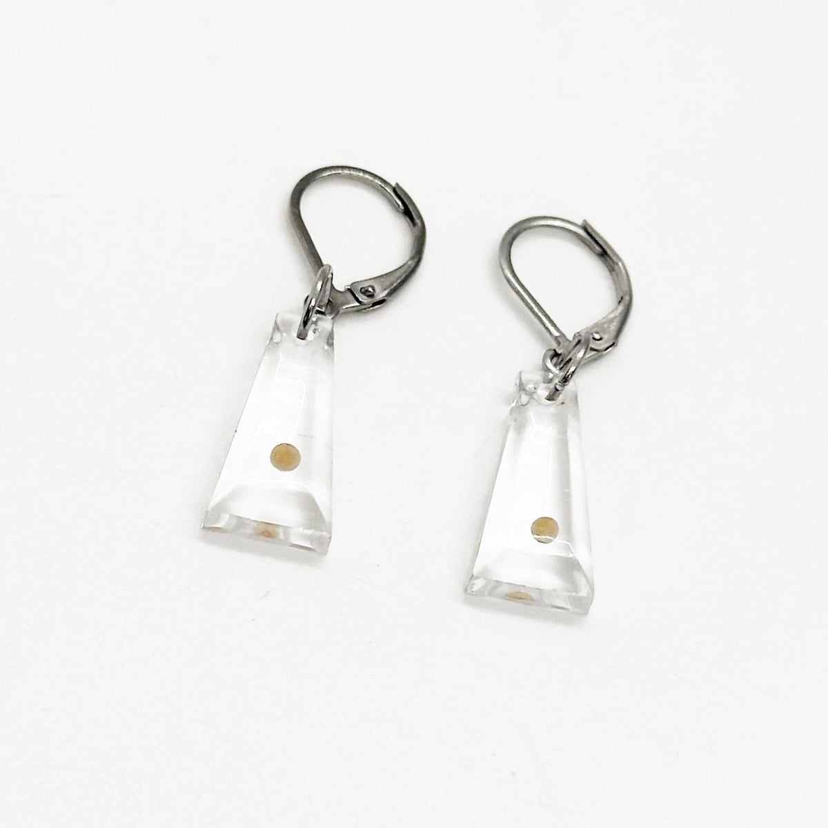 Mustard Seed Resin Charm Lever Back Earrings, Matthew 17 20 Earrings, Faith Jewelry, Bible Verse Gift, Scripture, Christian Faith