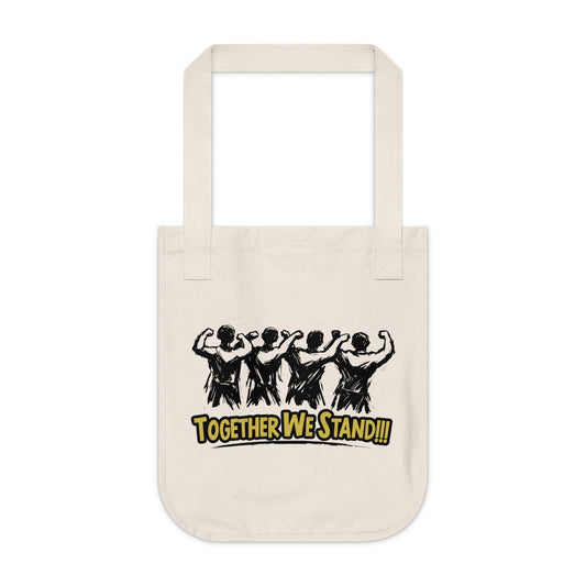 Tote Bag — "Together We Stand" Unity Canvas Tote (Organic)
