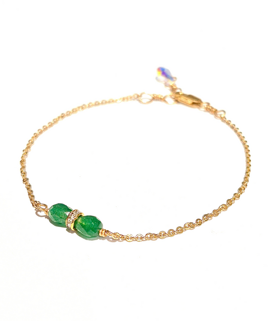 Jade sparkle bracelet