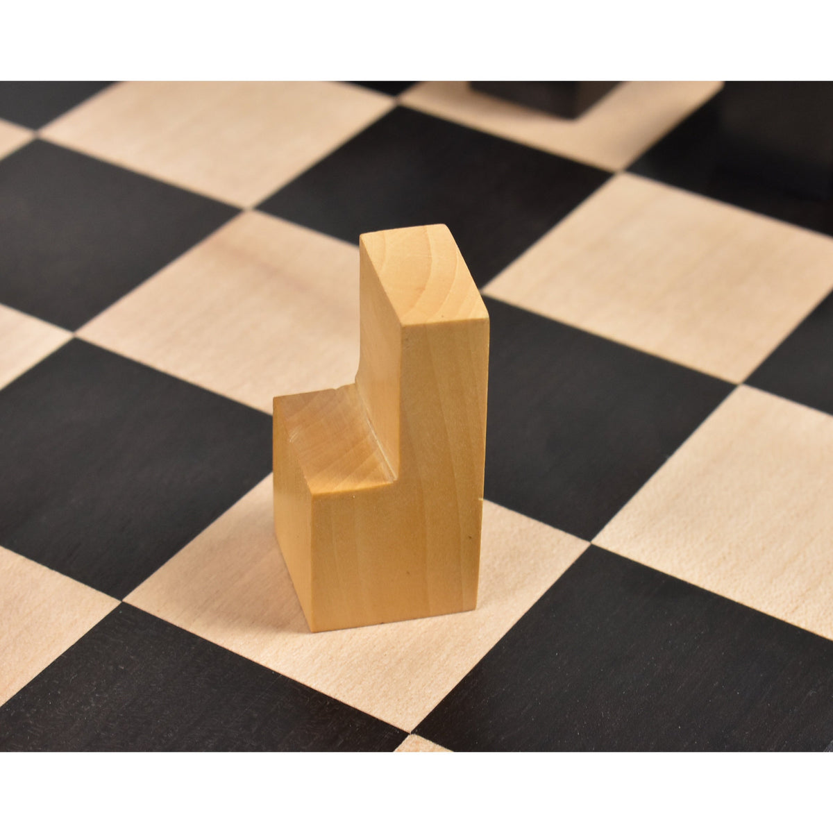 Slightly Imperfect Repro 1966 Lanier Graham Chess Set- Chess Pieces Only - Absract set - Ebonised Boxwood - 2.7"