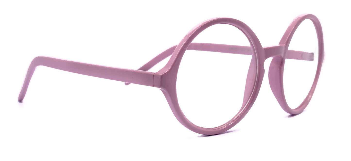 Mabel, (Premium) True Round vintage Reading Glasses  (Light Purple) Circle Eye, Medium, NY Fifth Avenue
